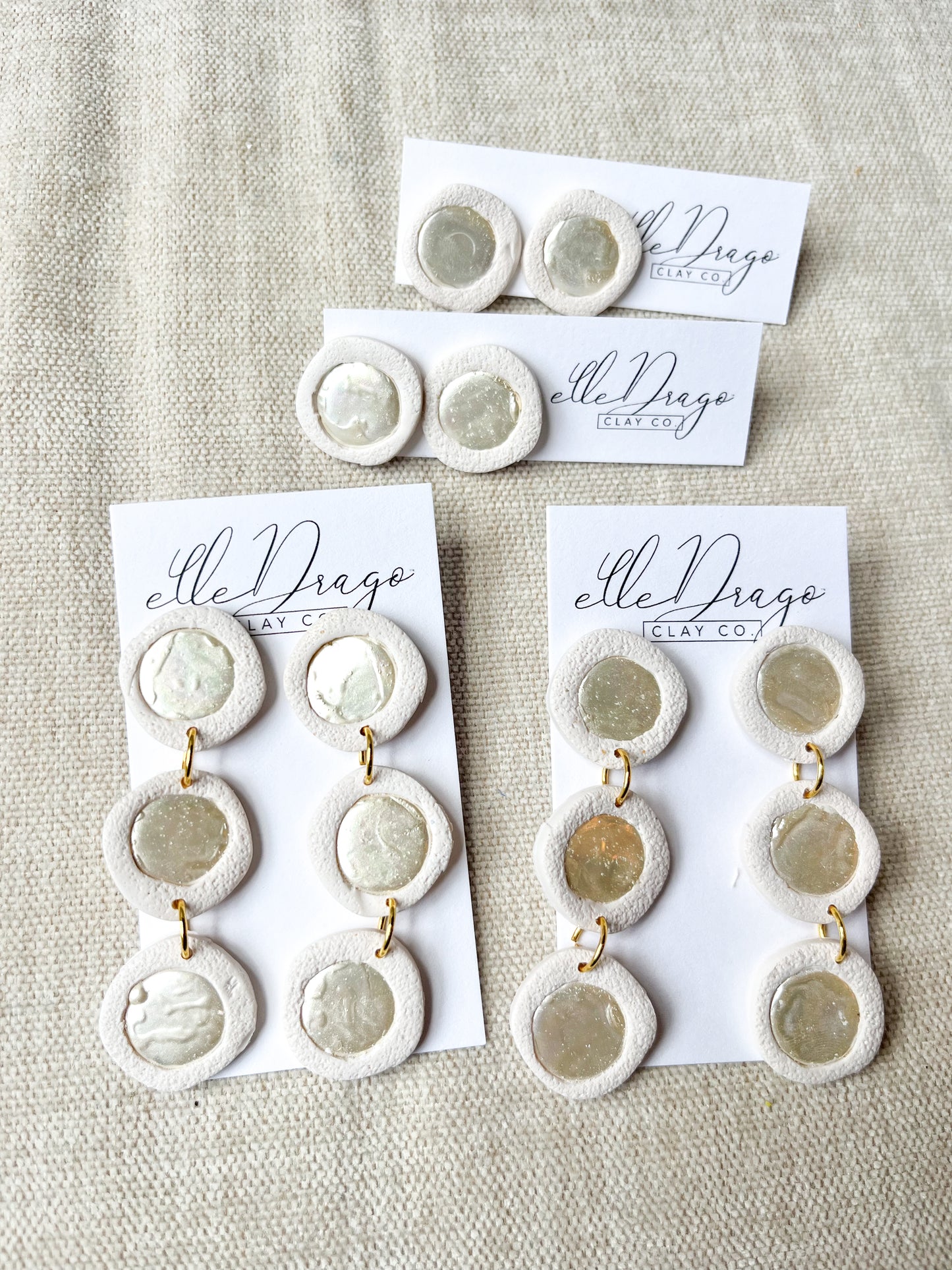 Moon Pearl Cascade Earrings