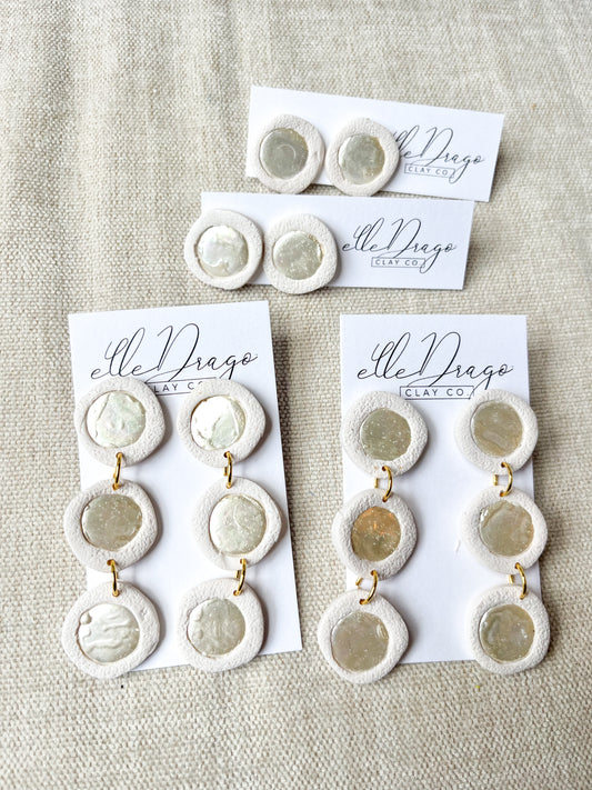 Moon Pearl Cascade Earrings