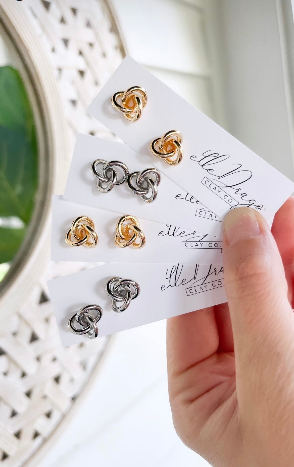 Gold Knot Stud
